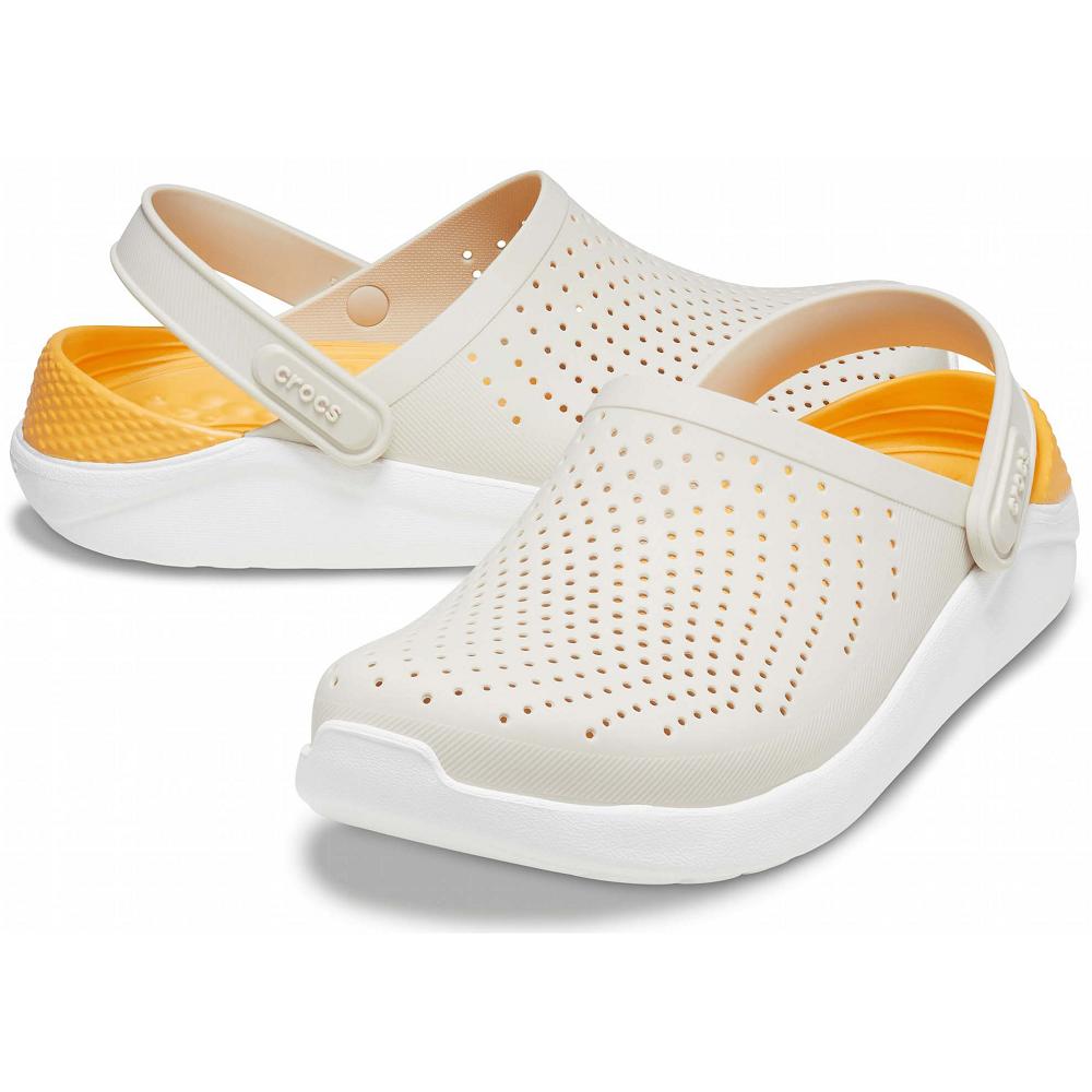 Beige Men's Crocs LiteRide™ Clogs | NZ 0717GSOL